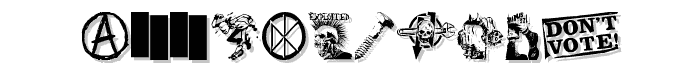 PUNK DINGBATS font